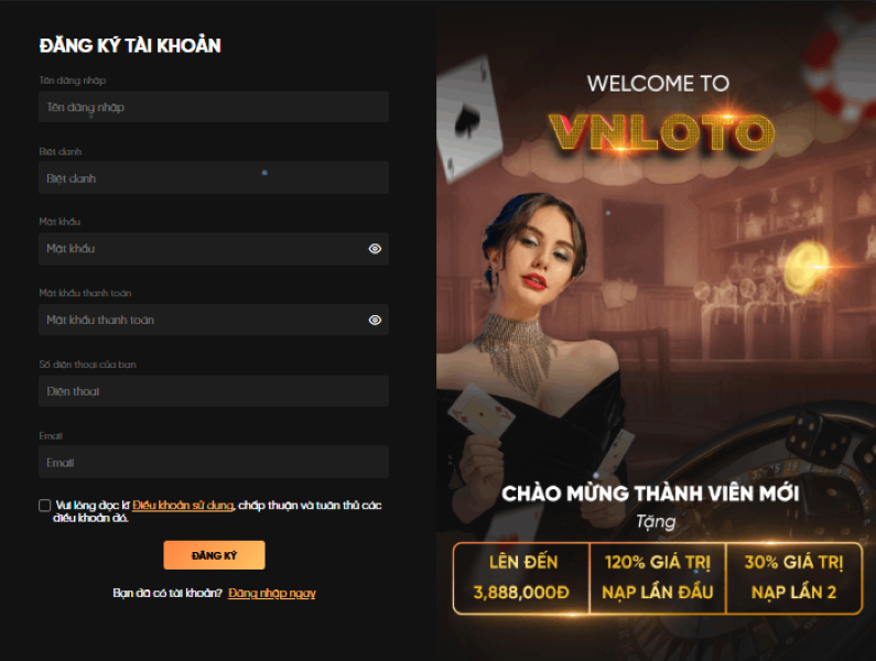 Đăng ký 1 Đăng ký VNLoto